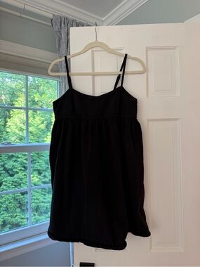 ASOS Black Midi Dress with Spaghetti Straps